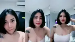 Babygurl Yourbae Live Tanktop Putih, Bikin Ngaceng Abis