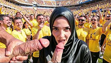 Cewek Fans Jerman Digebrak Habis-habisan Sama Tim Lawan – Video Ai Seru Abis