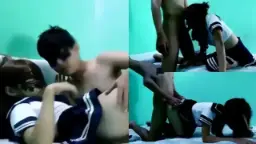 Sekarang Abis Pulang Sekolah, Langsung Ngentot Pacar Di Kamar.